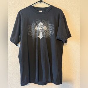 Men's Black Graphic T-Shirt